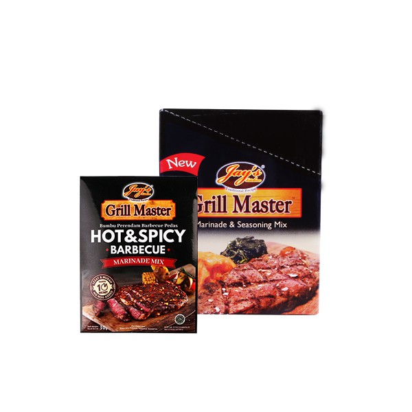

Grill Master Hot & Spicy Barbecue Marinade Mix - Box Isi 12