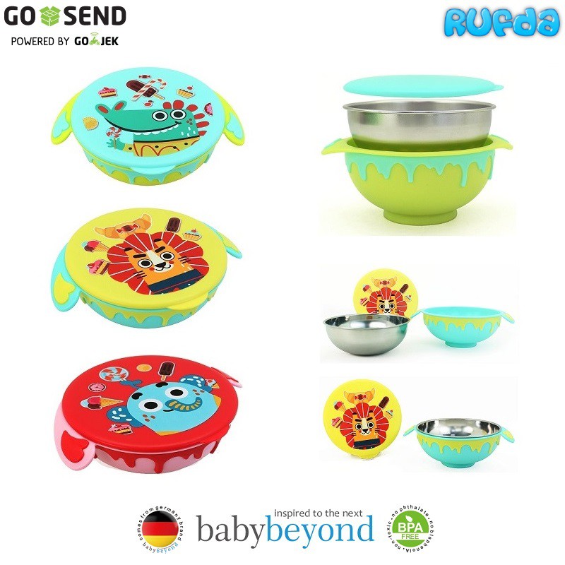 Baby Beyond Stainless Steel FunBowl Food Grade Mangkok Makan Anak