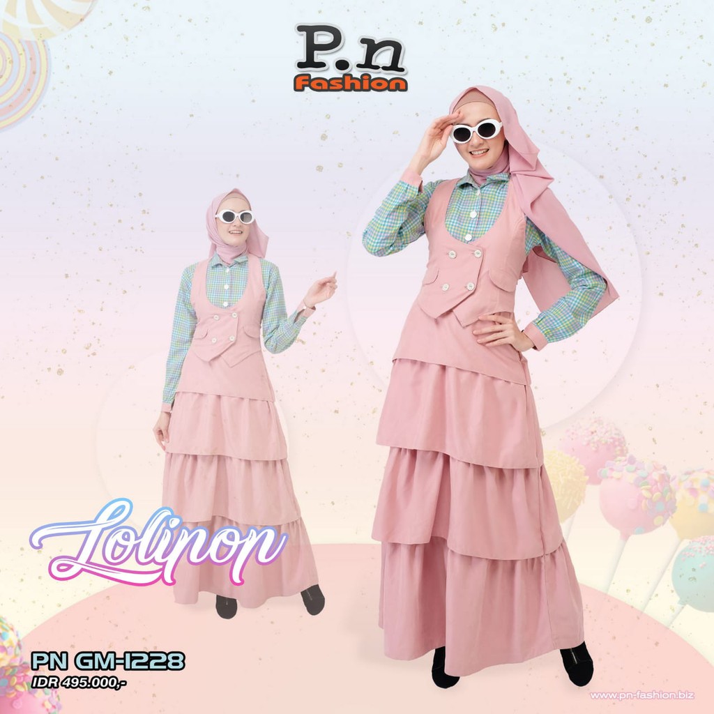gamis pn fashion  pn gm 1228