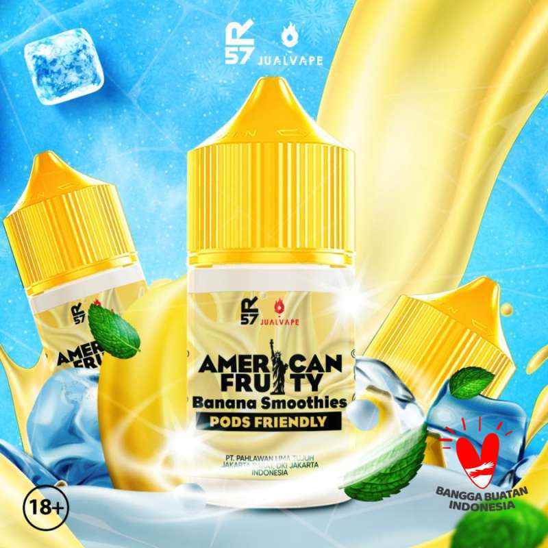 LIQUID 30ML AMERICAN FRUITY BANANA SMOOTHIES MANIS