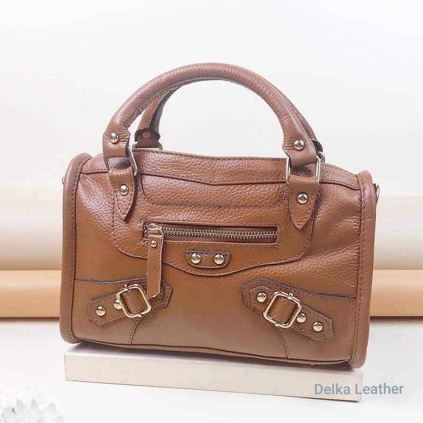 Tas Kulit Asli DL116 Wanita/ Tas Papirut Asli Kulit Sapi Garut 100% Original/ Fashion Tas Selempang 