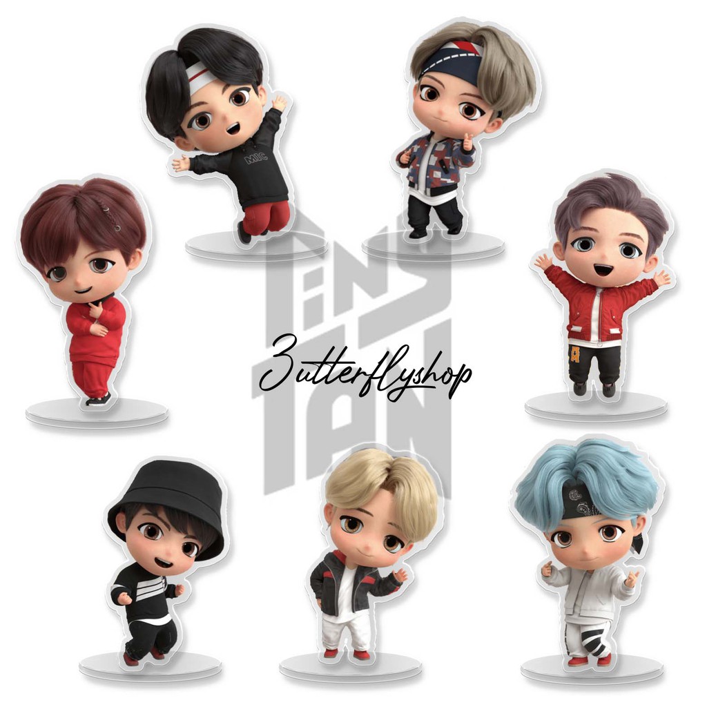 [STANDEE] unofficial BTS tinytan album jungkook v taehyung jimin jin suga rapmon jhope