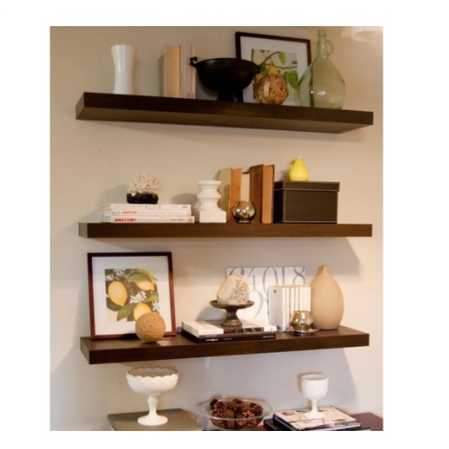 Rak Dinding Tempel Ambalan Minimalis kayu Kamar Mandi 60 Cm