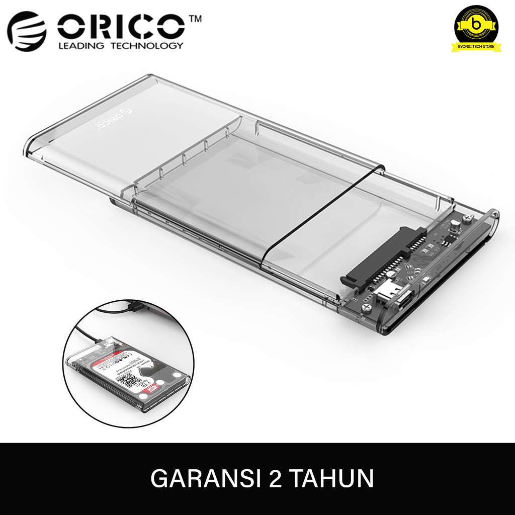Type-C Transparent Hard Drive Enclosure ORICO 2.5 inch - 2139C3 HDD case HDD casing HDD Enclosure