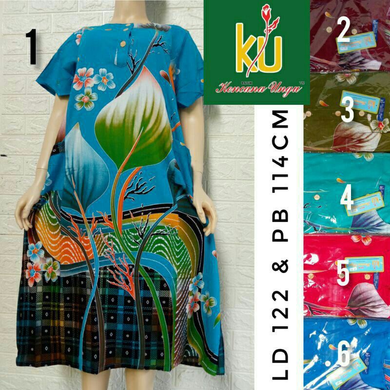 DASTER ORIGINAL KENCANA UNGU KANCING BUSUI MOTIF RANDOM