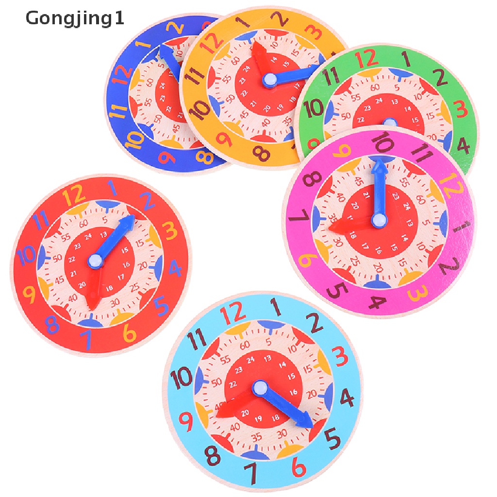 Gongjing1 Jam Dinding Montessori Bahan Kayu