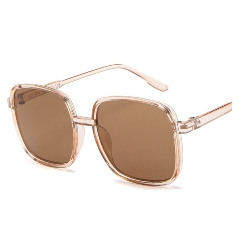 •OKEY BELI•KC111 KACAMATA Wanita Hitam Kotak Gaya Style Sunglasses Kaca Mata Fashion Eyewear cod-TRANS TEA