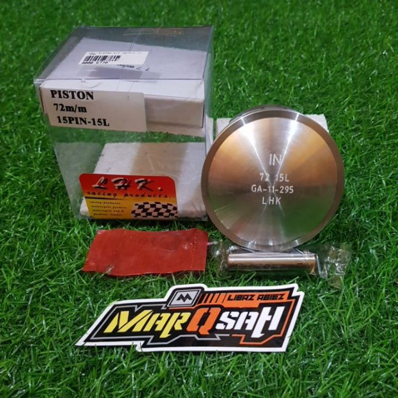Piston LHK 72 pin 15 seher lhk 72 pin 15 set ring piston marqsah racing