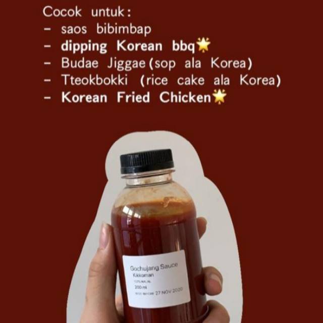 

300ML GOCHUJANG SAUCE / SAUS PEDAS ALA KOREA