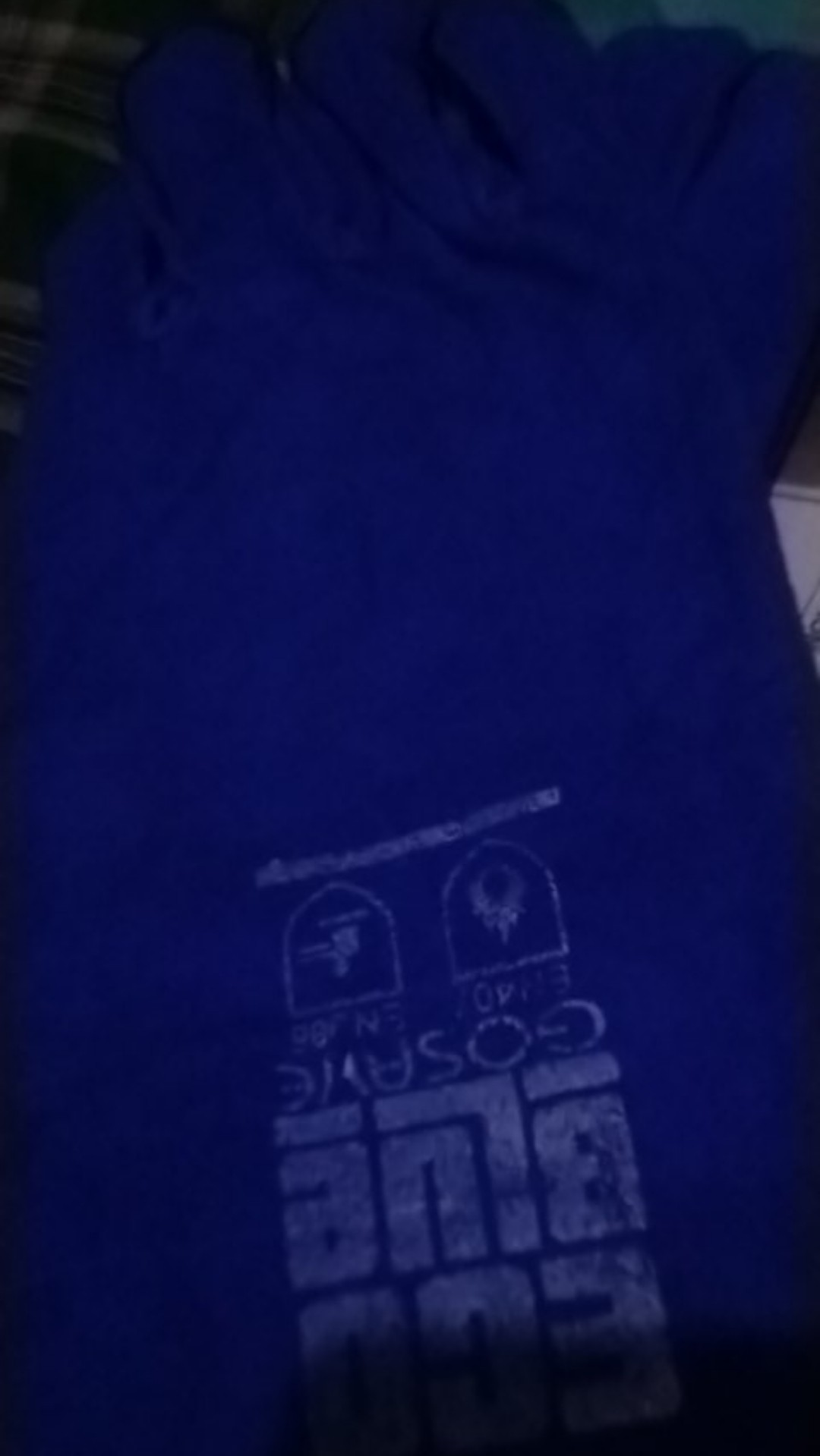 Sarung Tangan Las Kulit Biru 14 Full / Sarung Tangan Safety