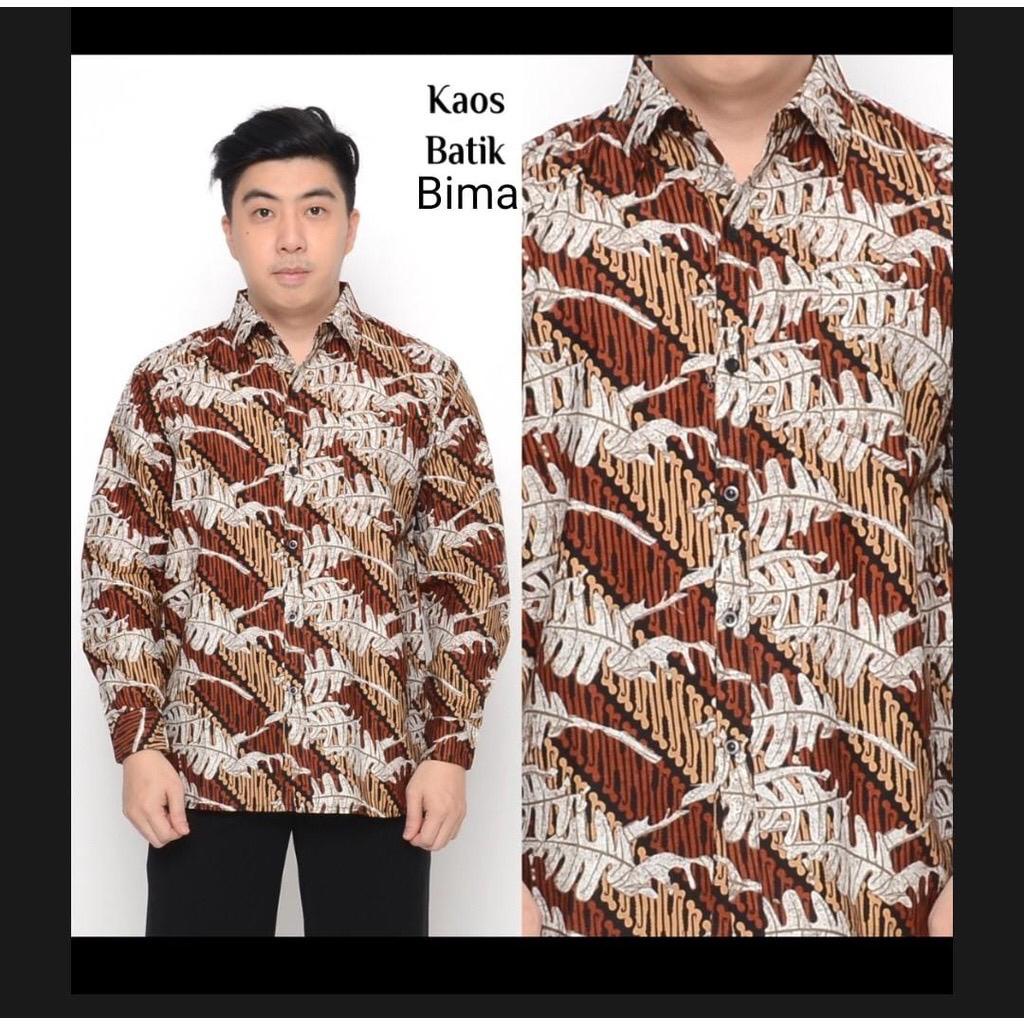 Kemeja Pria Batik Dewasa Batik Cowo Katun Halus Premium Size M L XL XXL