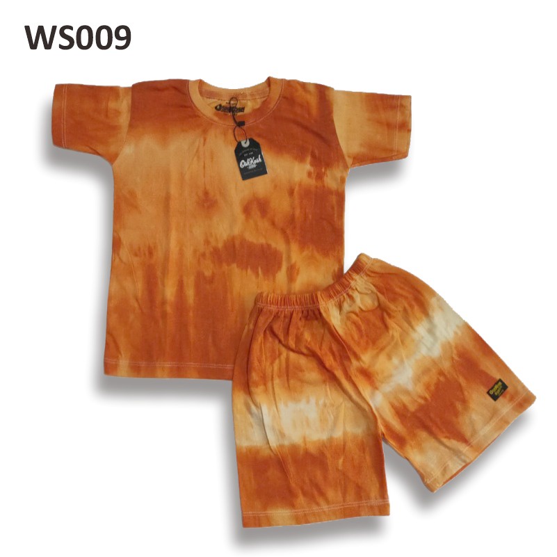 Setelan Anak Tie Dye Orange Balita 1-5 Tahun WS009