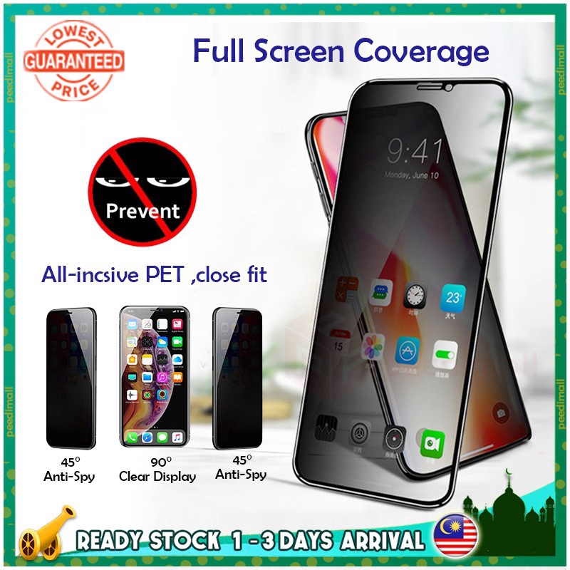 iPhone Privacy protection film for iPhone 13 12 11 14 Pro Max 6 7 8 plus X XS XR XSMAX 14 Plus full cover iPhone tempered glass