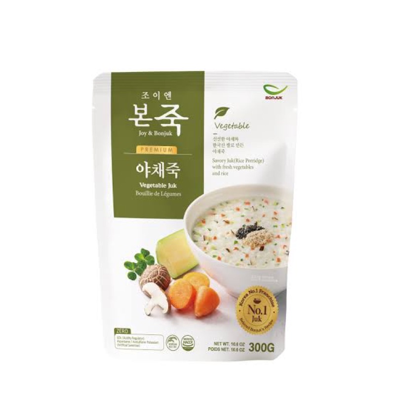 

Bonjuk Vegetable Juk Porridge - Bubur Korea Rasa Sayur 300gr