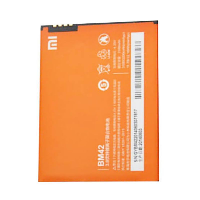 BM42 BATERAI XIAOMI REDMI NOTE 1 BATTERY BM 42 ORIGINAL 3100MAH