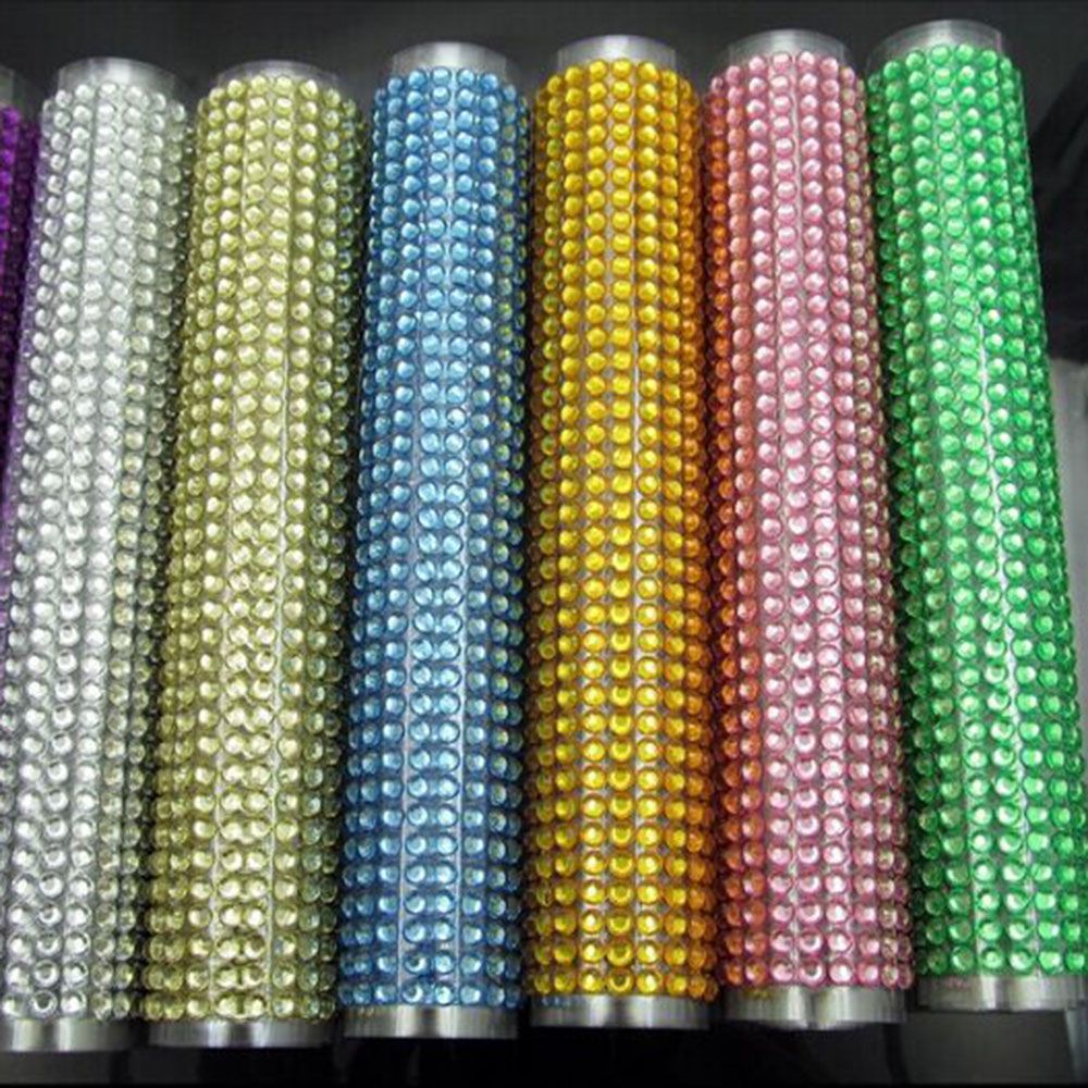 SUYOU 3mm Hot Car Sticker DIY Phone Styling Decor Crystal Rhinestone New Popular Cool Car Decoration Vehicle Decal/Multicolor