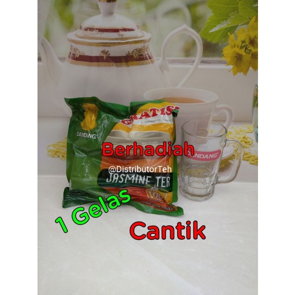 

Teh Cap Dandang Jasmine Tea isi 100 Teh Celup Gratis 1 Gelas Cantik