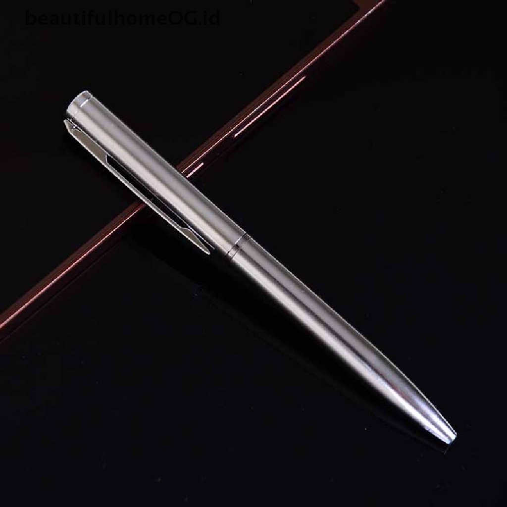 1 Pc / lot Pulpen / Bolpoin Putar mini Bahan metal Ukuran Saku