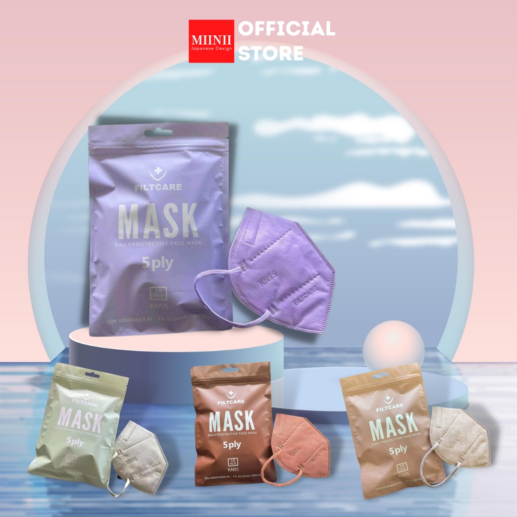 MIINII MS-20 Masker KN-95 Kemaskes RI 5 PLY ISI 10PCS