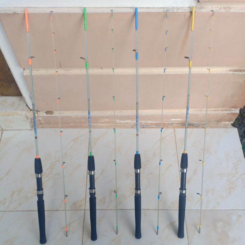 Joran Pancing Swan Ebi Super Lentur Sensitif Kuat Fiber Solid 110 120 135 150  Cm Udang Dan Nila