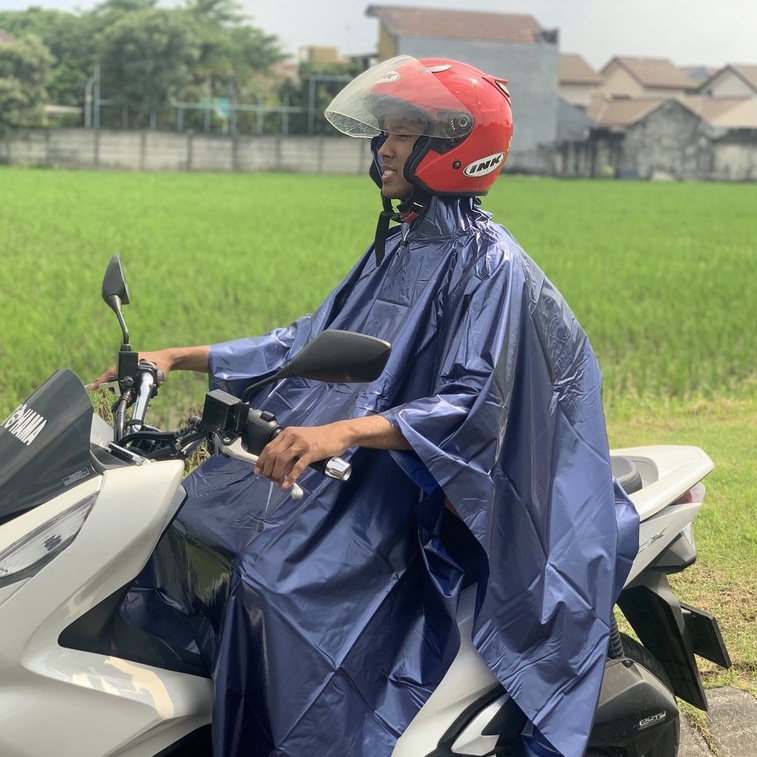 Jas Hujan Ponco Polos Jas Hujan Murah  Jas Jas Hujan Polkadot Jas Hujan Mantel Jas Hujan Pria Wanita Anti Air