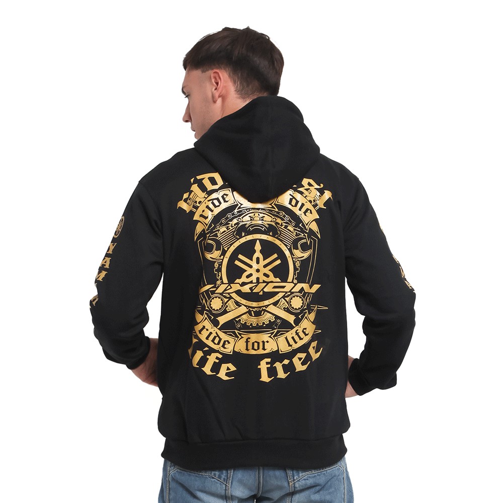 sisa size M 5 bh Sweater hoodie Vixion Fashion jaket Switer Bikers komunitas Rider Yamaha Style modi