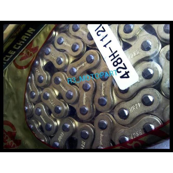 Buruan Serbu Rantai Motor Emas / Gold Chain Wilwood 428H-112L Jupiter Mx Old / New