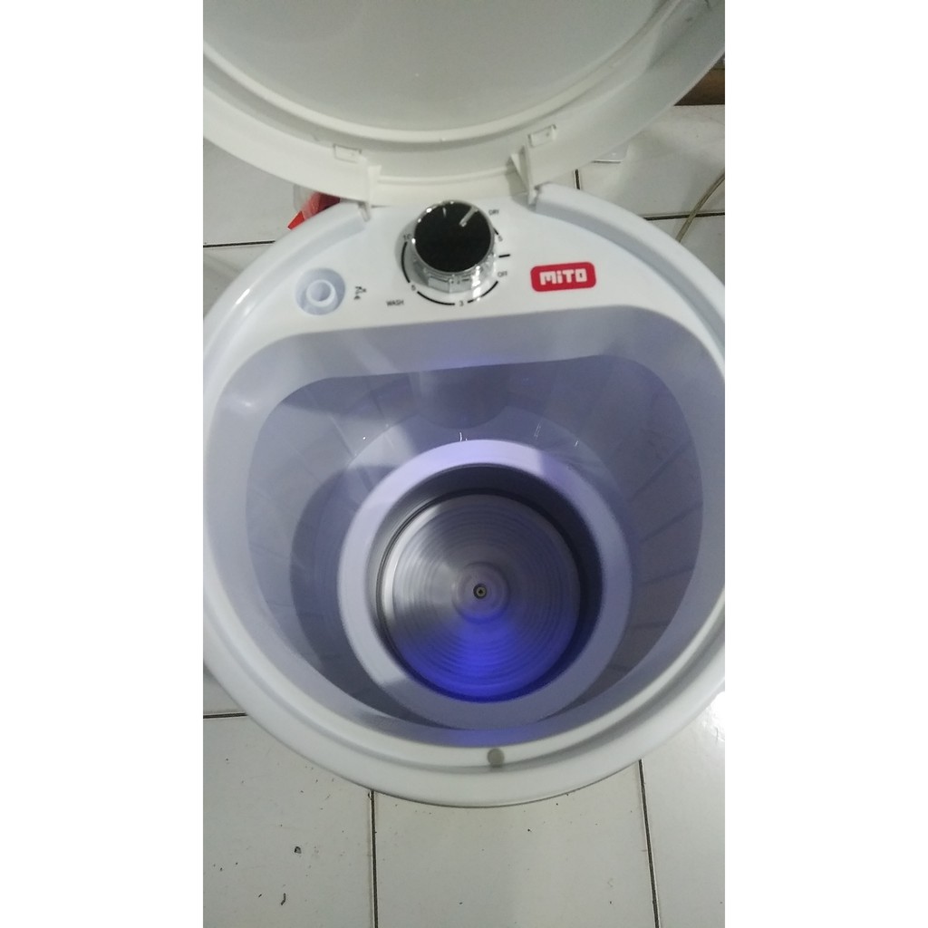 Mesin Cuci Portable Mito WM1 WM 1 Kapasitas 3.5 kg Kecil Garansi Resmi