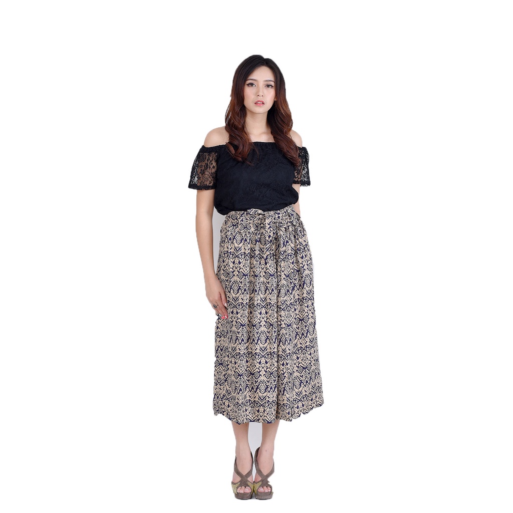XSHOP Rok Celana Wanita Corak Batik Simpel Elegan - Tannia