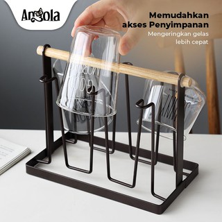 Rak Gelas Gantung G06 Cup holder Rak Cangkir Tiriskan Rak Gelas Gantung G06 Cup holder Rak Cangkir Tiriskan