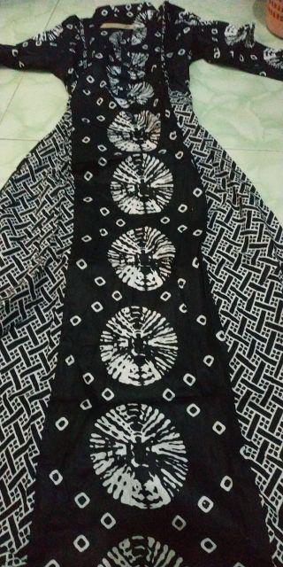 Batik Terlaris Gamis Batik Jumbo Manggar Padi Sekar Kupu Kobis ,gamis Standar,  Batik Solo Batik  ,