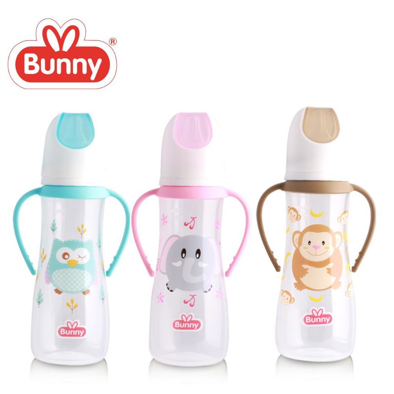 DB2413 LustyBunny Botol Susu Bayi Gagang 250ml Baby Feeding Bottle Lusty Bunny