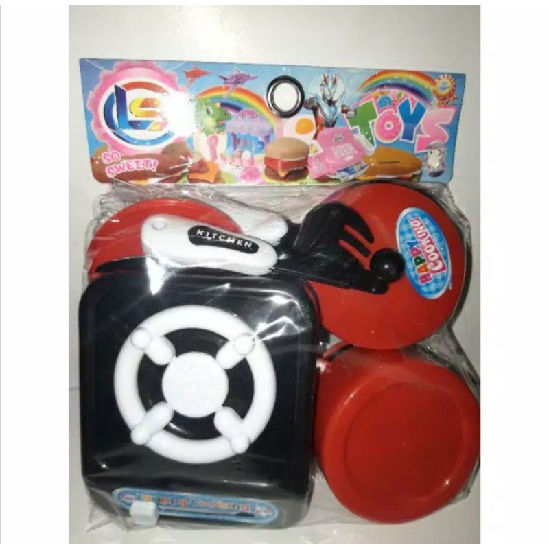 H0403 HAPPY KIDS MAINAN ANAK MASAK MASAKAN MIE TELOR CEPLOK LM9 MAINAN KOMPOR LM 9