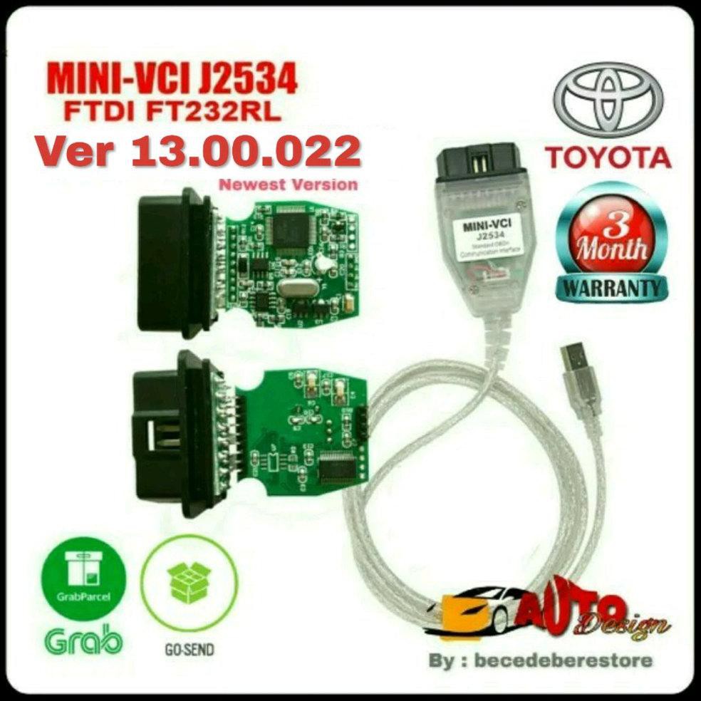 TERLARIS  Scanner Mobil MINI VCI J2534 OBD2 Toyota TIS Techstream TERBARU