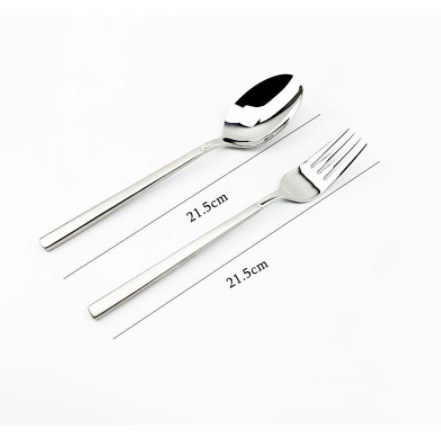 Sendok Garpu Korea / Alat Makan Sujeo Korean Spoon Fork Set Stainless