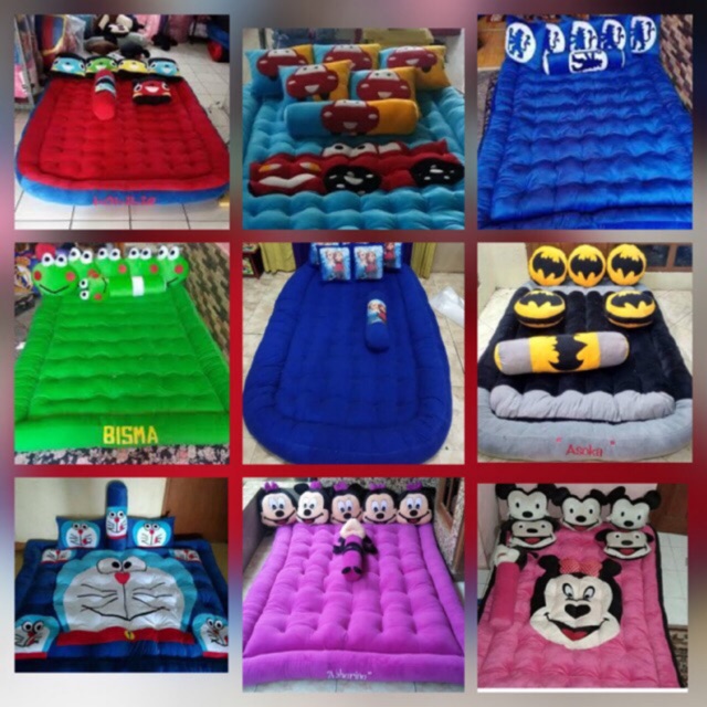 kasur gender karakter / kasur boneka /matras lantai karakter / kasur gender
