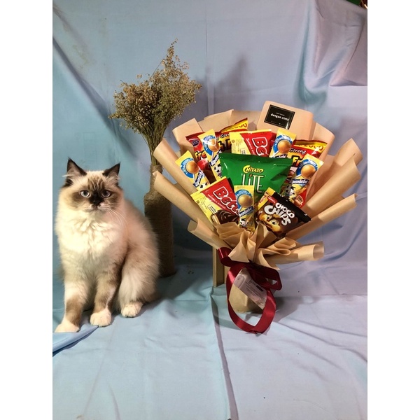 

(A2) BUCKET SNACK/BUKET SNACK/BOUQUET (INCLUDE GREETING CARD DAN PACKING)