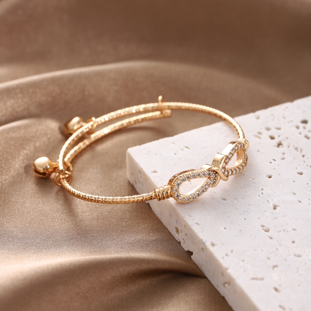 COD Gelang Rantai Hias Liontin Ikatan Simpul Warna Permen Gaya Korea Untuk Wanita D532