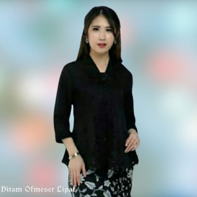 Kebaya Encim Senada Jumbo Katun Import Aplikasi Laser Termodern