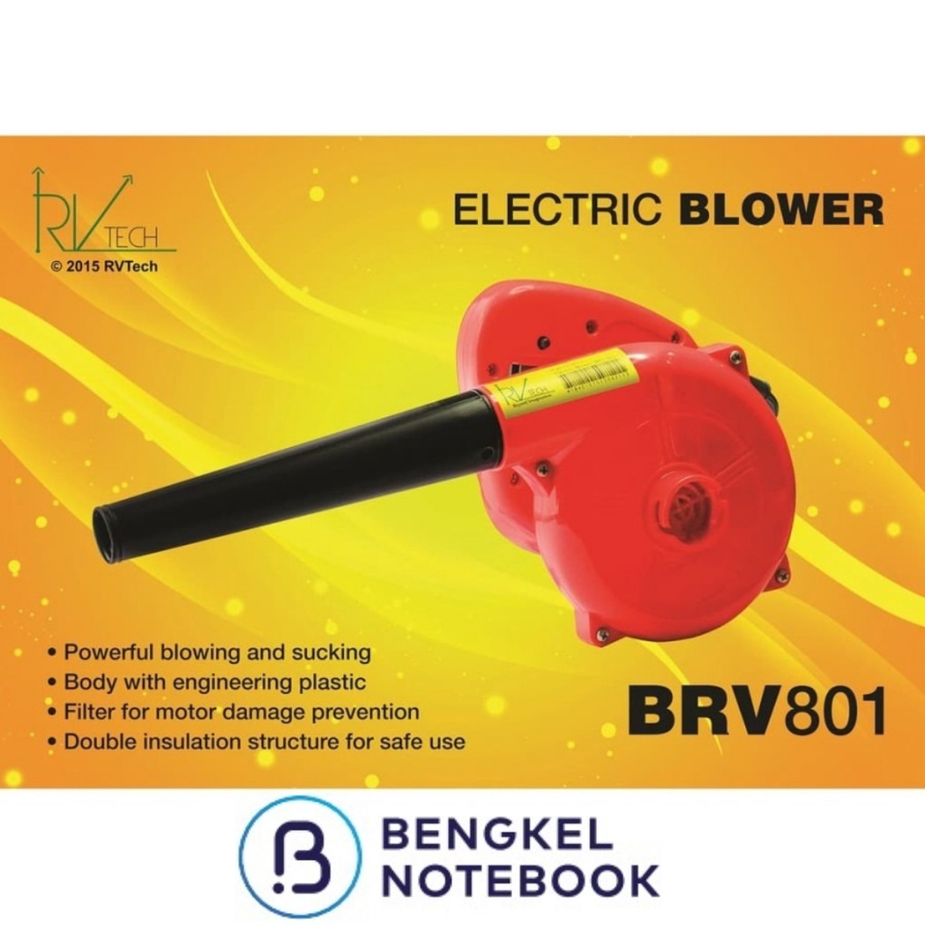 Hand Blower Electric RV-TECH BRV-801 Sedot Tiup Pembersih Debu Komputer