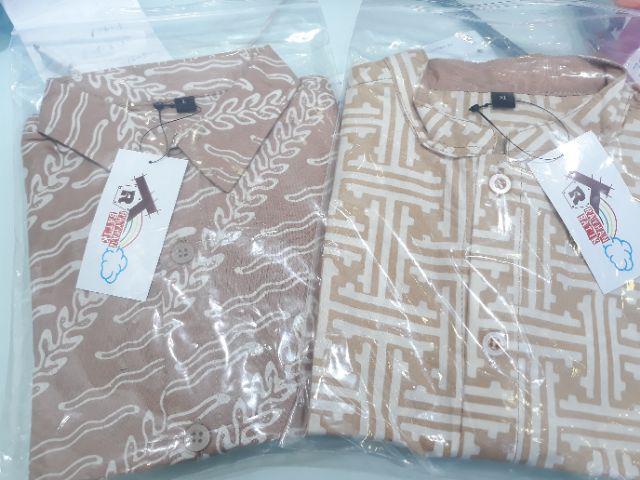 Kemeja Batik Anak Biru Langit By Rayhan Batik