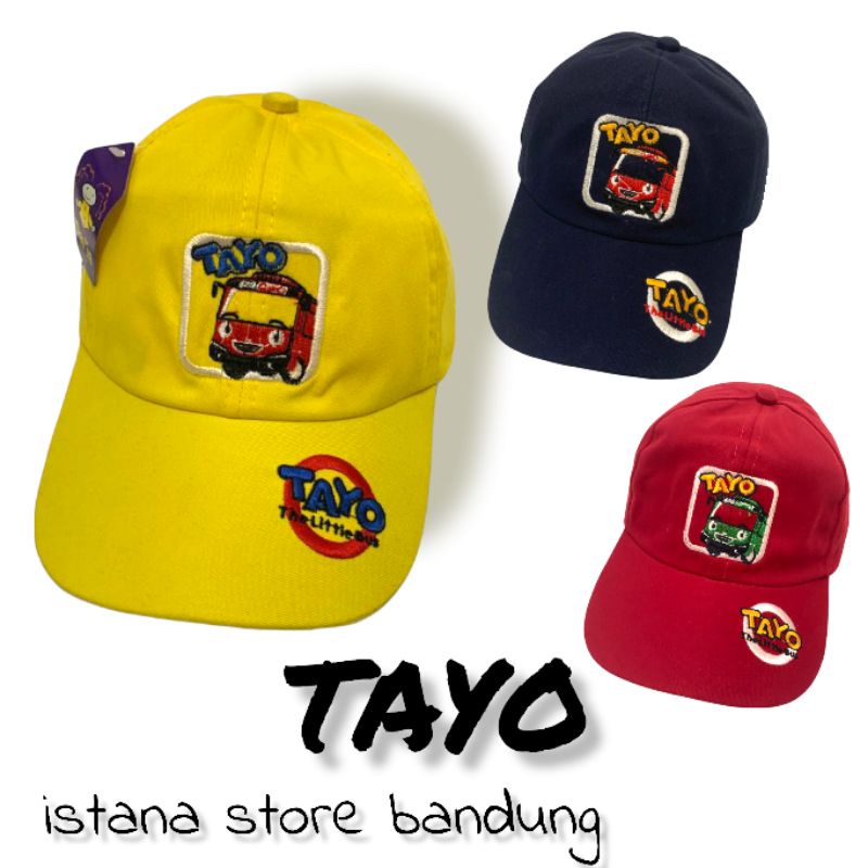 Topi Tayo Anak Laki Laki Topi Tayo Bordir Karakter Lucu