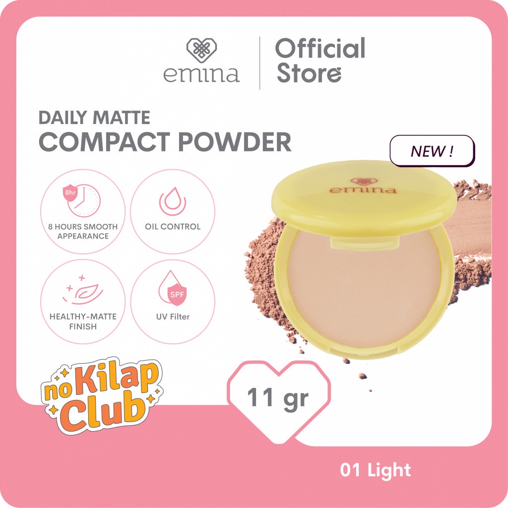 EMINA DAILY MATTE COMPACT POWDER 11GR -NJ