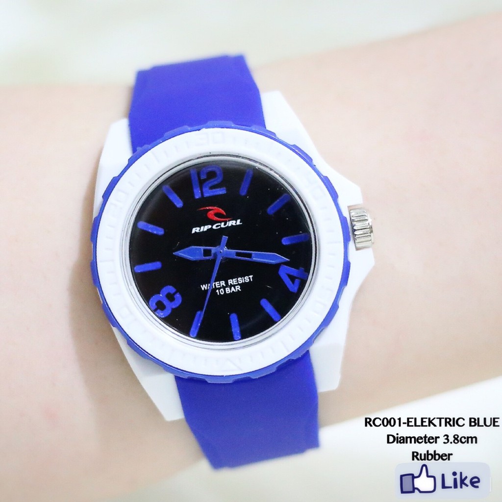 Jam tangan wanita/pria unisex ripcurl rubber sport grosir import murah
