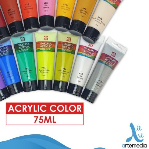 

Cat Akrilik Sakura 75ml Acrylic Color Paint - 02/03 - GREEN