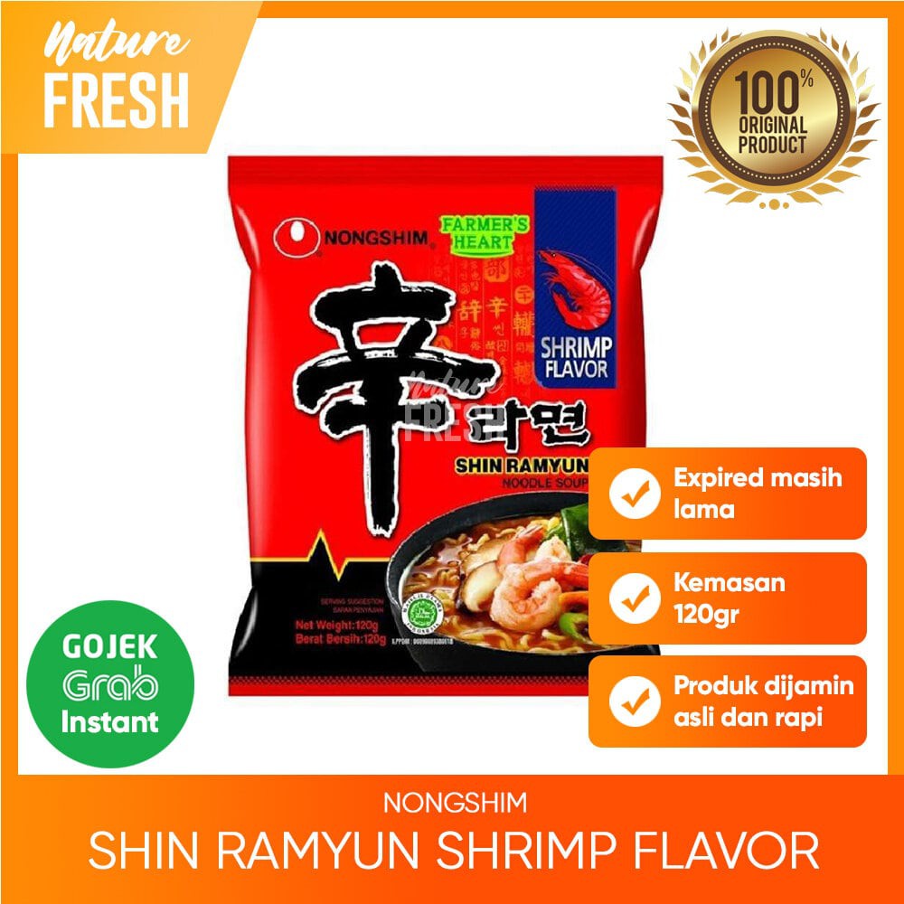 NongShim Shin Ramyun Spicy / Neoguri / Kimchi / Shrimp / Claypot 120gr