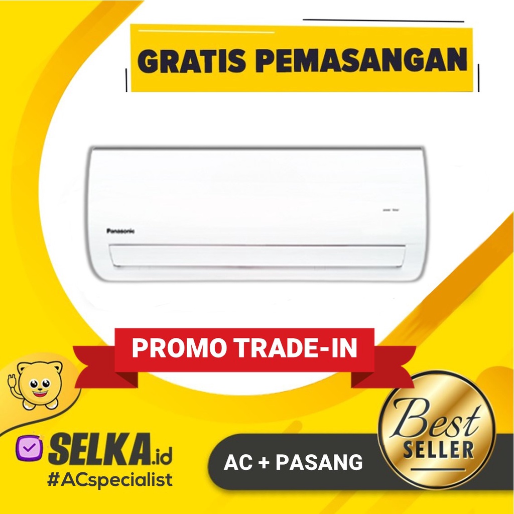 PANASONIC CS-ZN5YKP + PASANG AC SPLIT 1/2 PK STANDARD