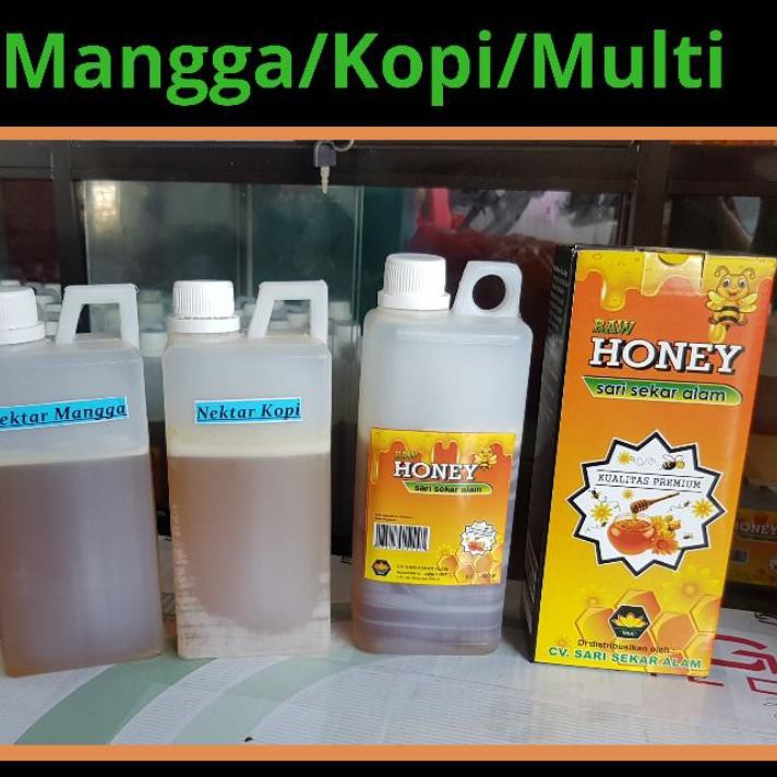 

>OR.I-0336!! Raw honey 1 Kg Madu Murni Asli Nektar Mangga / Kopi / Multiflora Termurah