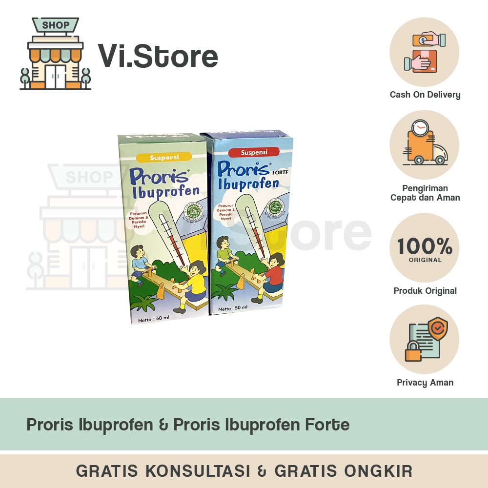 Proris dan Proris Forte Suspensi 50 ml