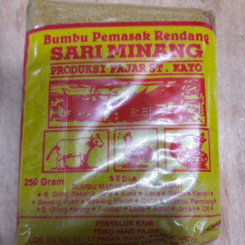 

Bumbu Rendang Sari Minang 250 gr
